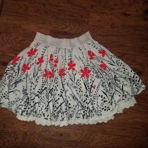 Layered Floral Skirt by Twenty-One